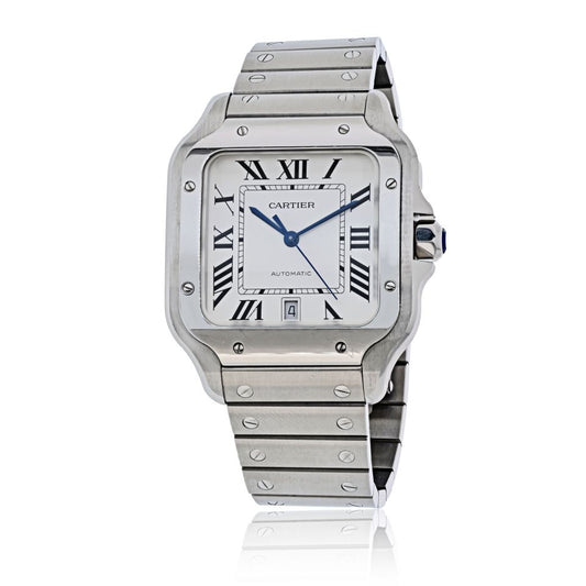 Cartier Santos Stainless Steel WSSA0018/4072 19 Links Circa 2023 Watch