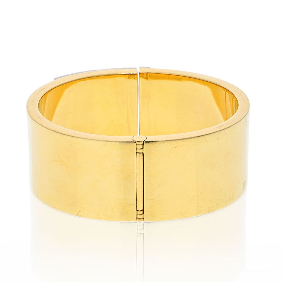 Tiffany & Co. 18K Yellow Gold 4.80 Carat Diamond Cuff Bracelet