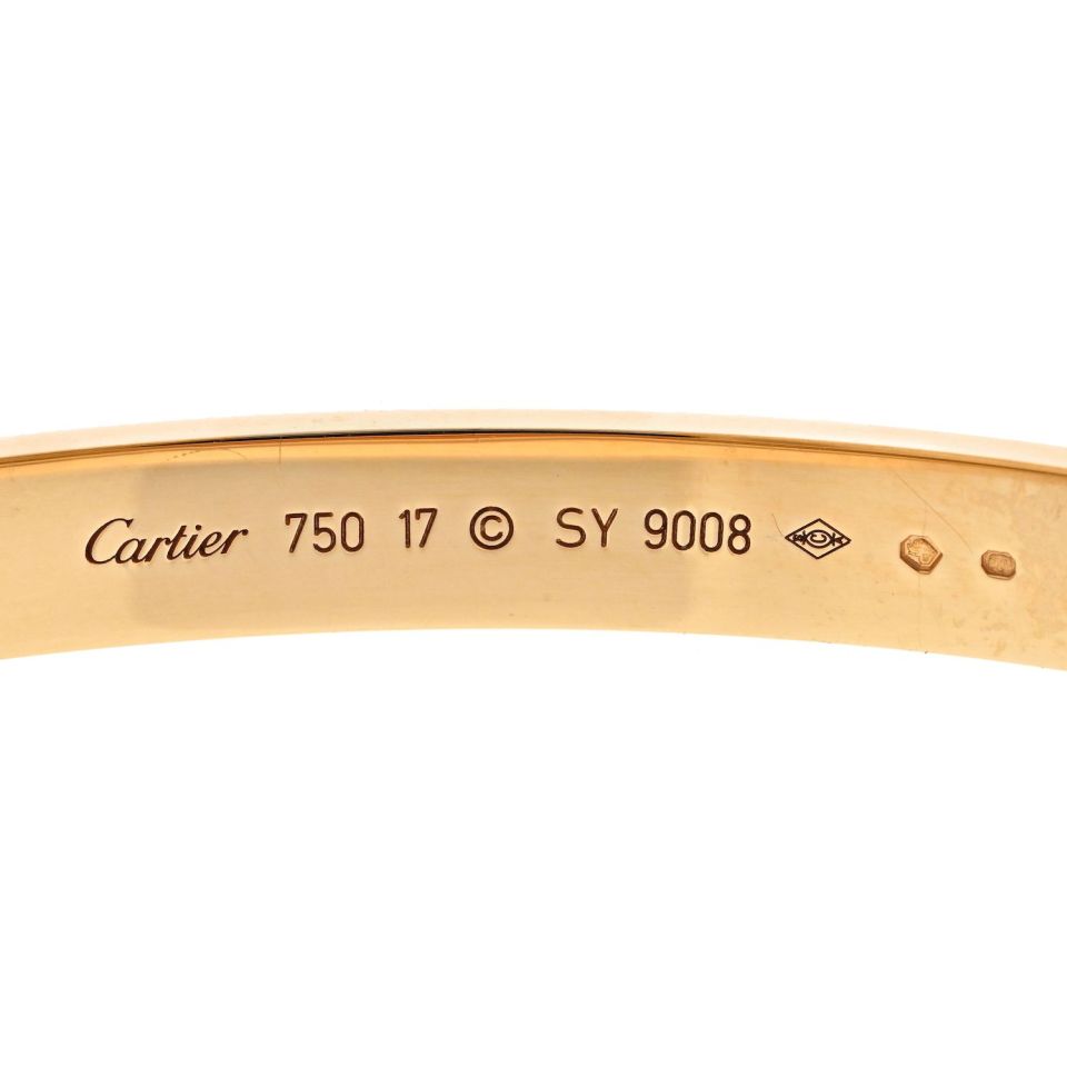 Cartier Love 18K Rose Gold Love Size 17 Bracelet