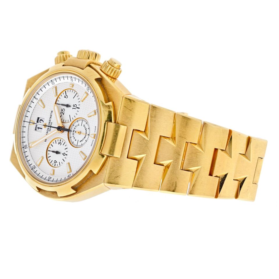 Vacheron Constantin 18K Yellow Gold Overseas 49150 Chronograph Mens Watch