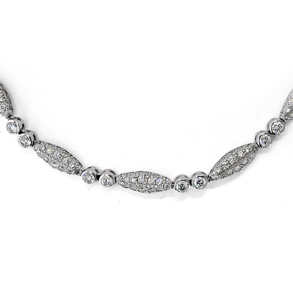 Graff 18K White Gold 15.75cttw Diamond Necklace
