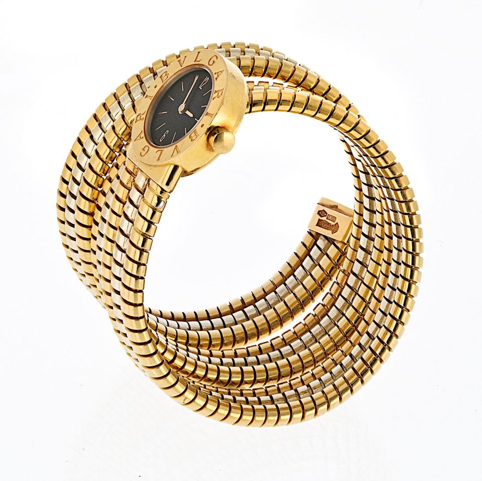 Bvlgari Tubogas 18K Tri Color Serpenti Watch