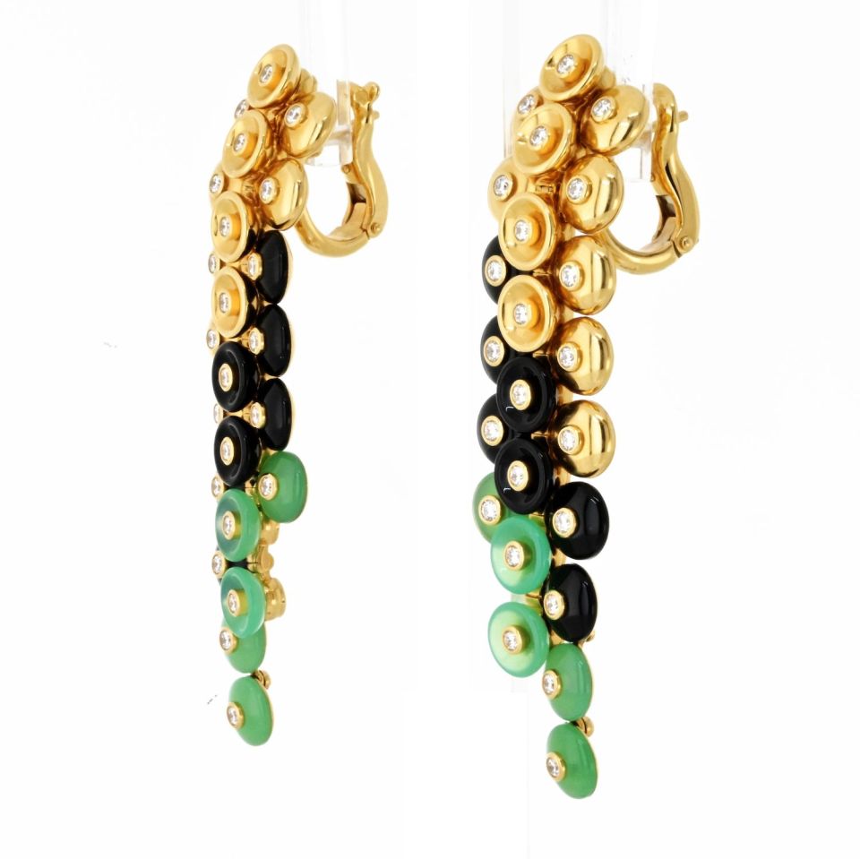 Van Cleef & Arpels 18K Yellow Gold Bouton D'or Earrings