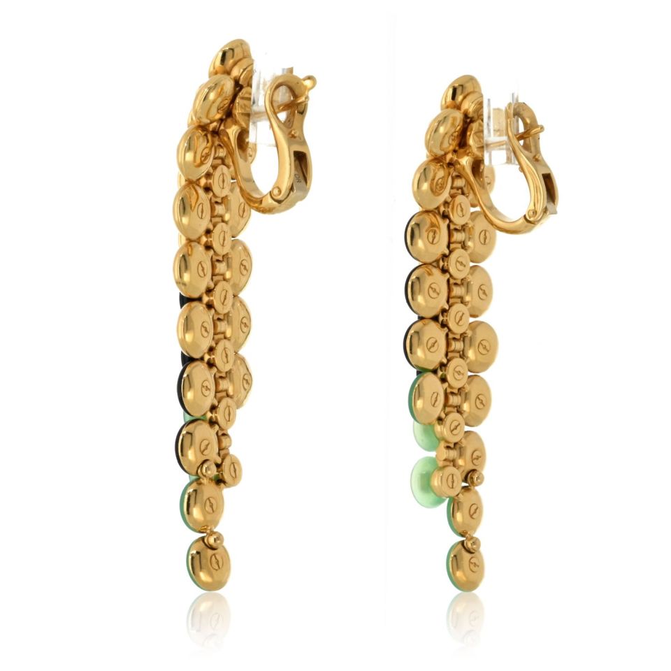 Van Cleef & Arpels 18K Yellow Gold Bouton D'or Earrings