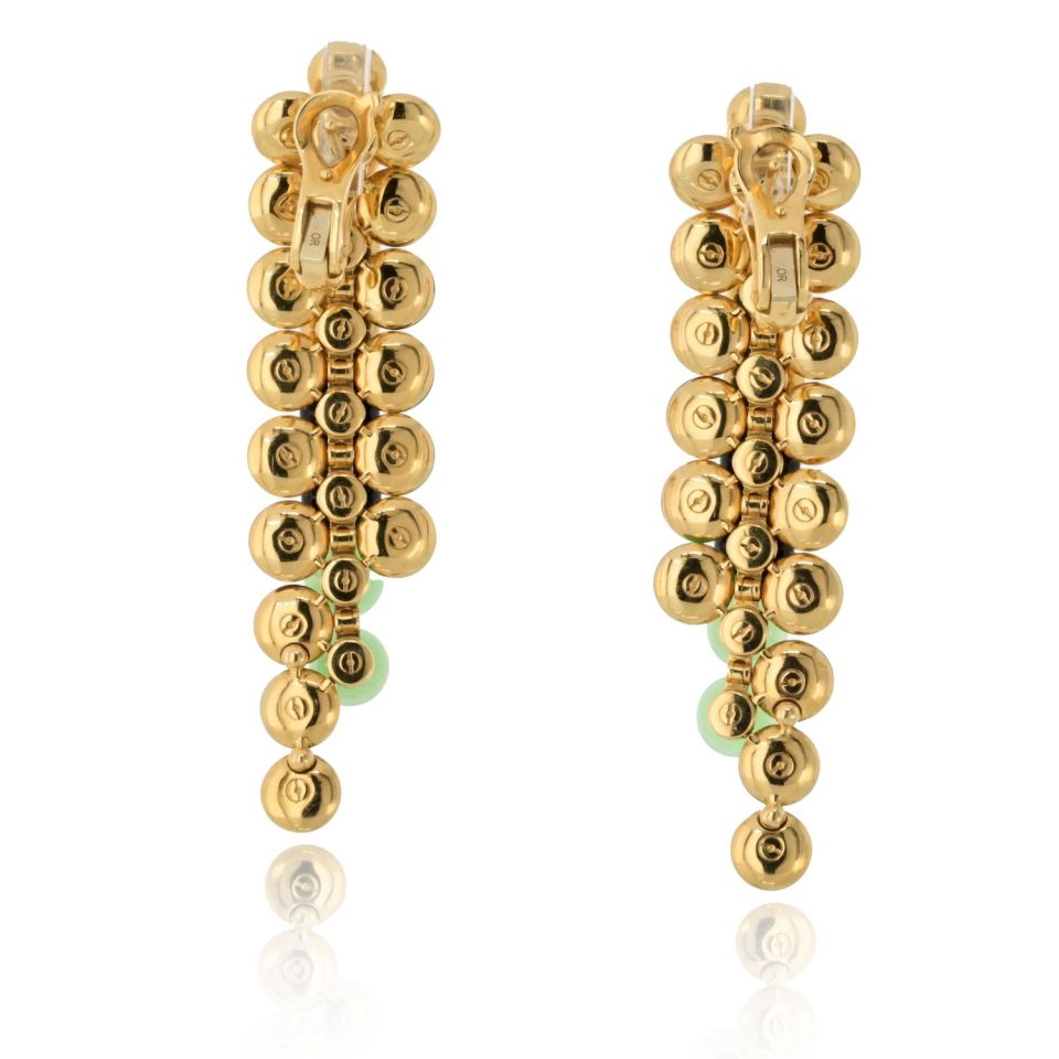 Van Cleef & Arpels 18K Yellow Gold Bouton D'or Earrings