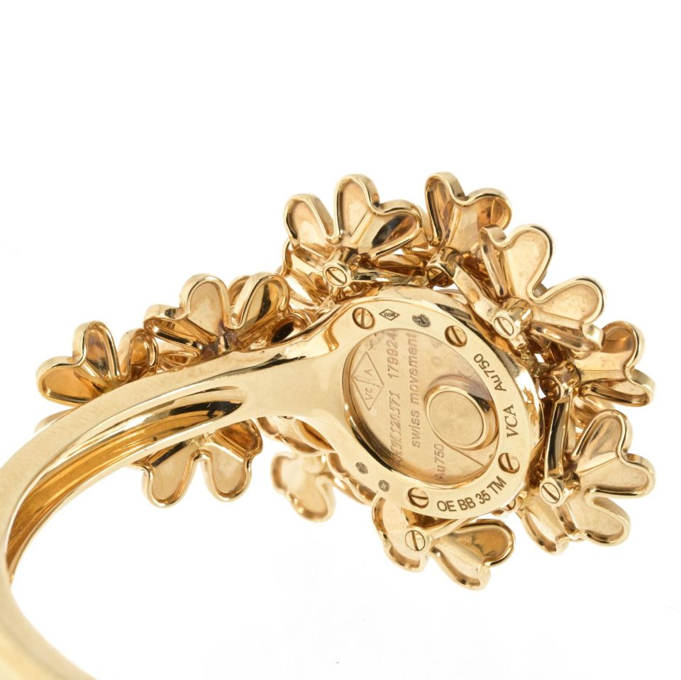 Van Cleef & Arpels 18K Yellow Gold Frivole Secrete Medium Model 35mm Watch