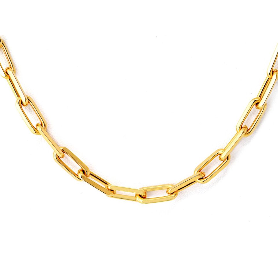 Cartier Santos 18K Yellow Gold Link 18 inches Necklace