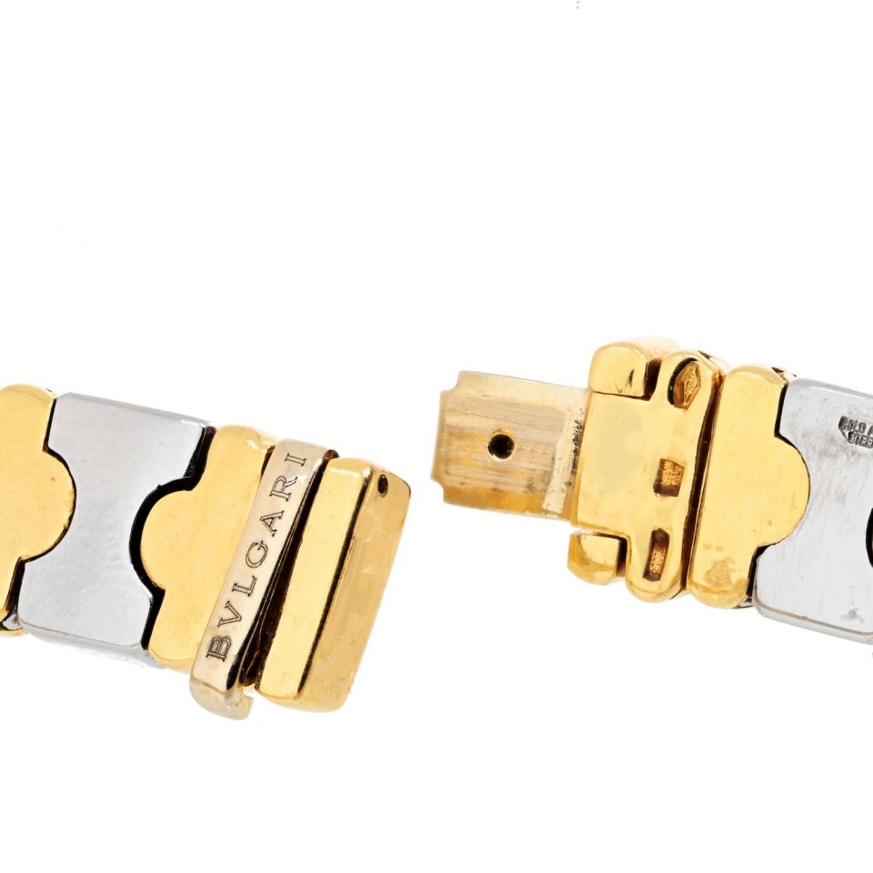 Bvlgari 18K Yellow Gold & Silver Parentisi Collar Necklace
